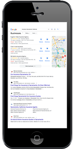 Google Map Pack on an iPhone