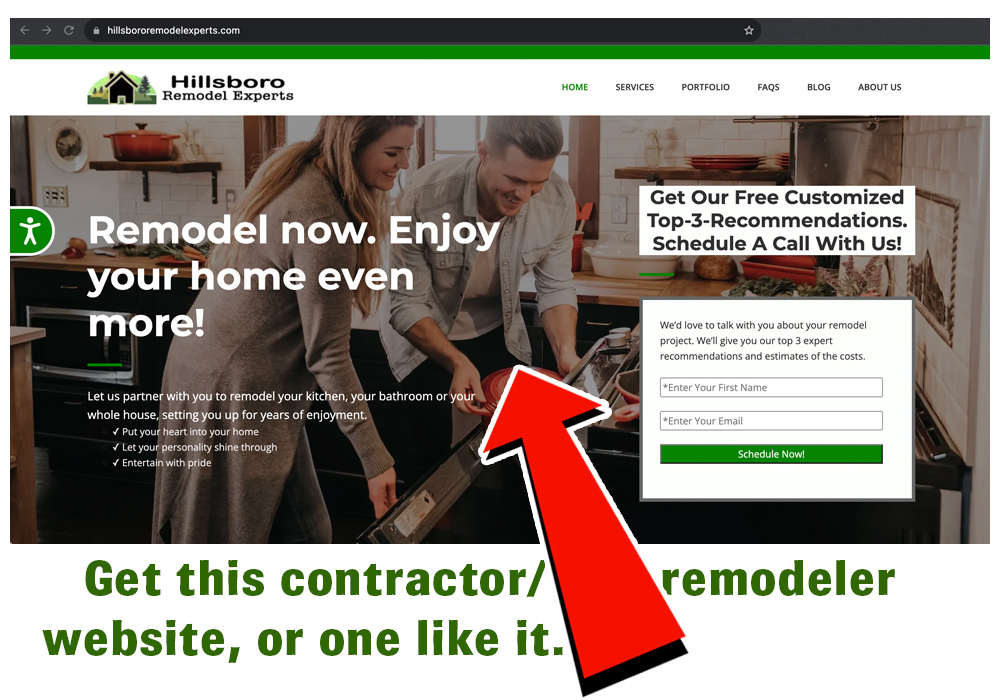 Buy this contractor website or one like it.