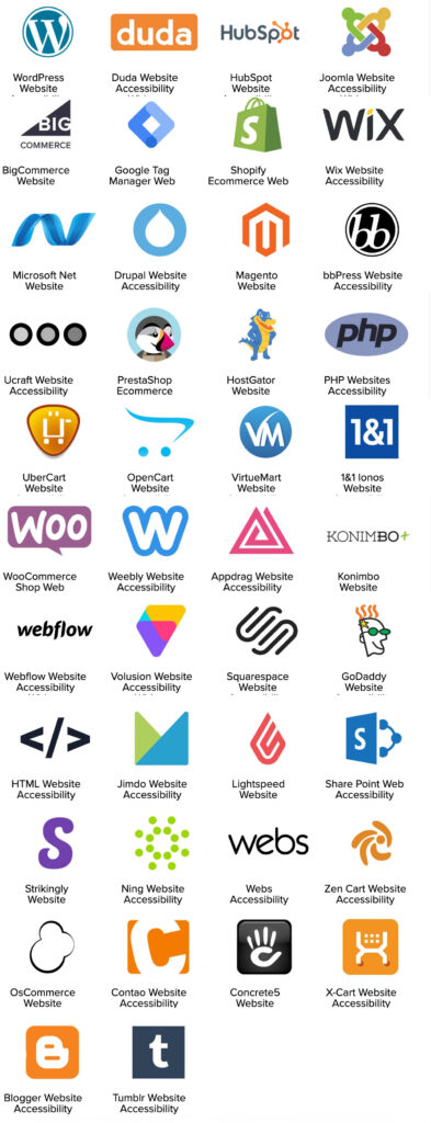 accessibility widget website platforms 